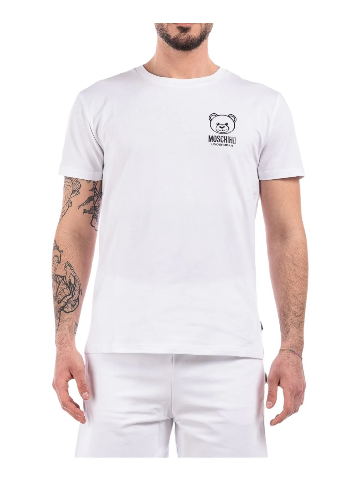 MOSCHINO UNDERWEAR T-Shirt e Polo Uomo  241V1A0703 4406 1 Bianco - Image 4