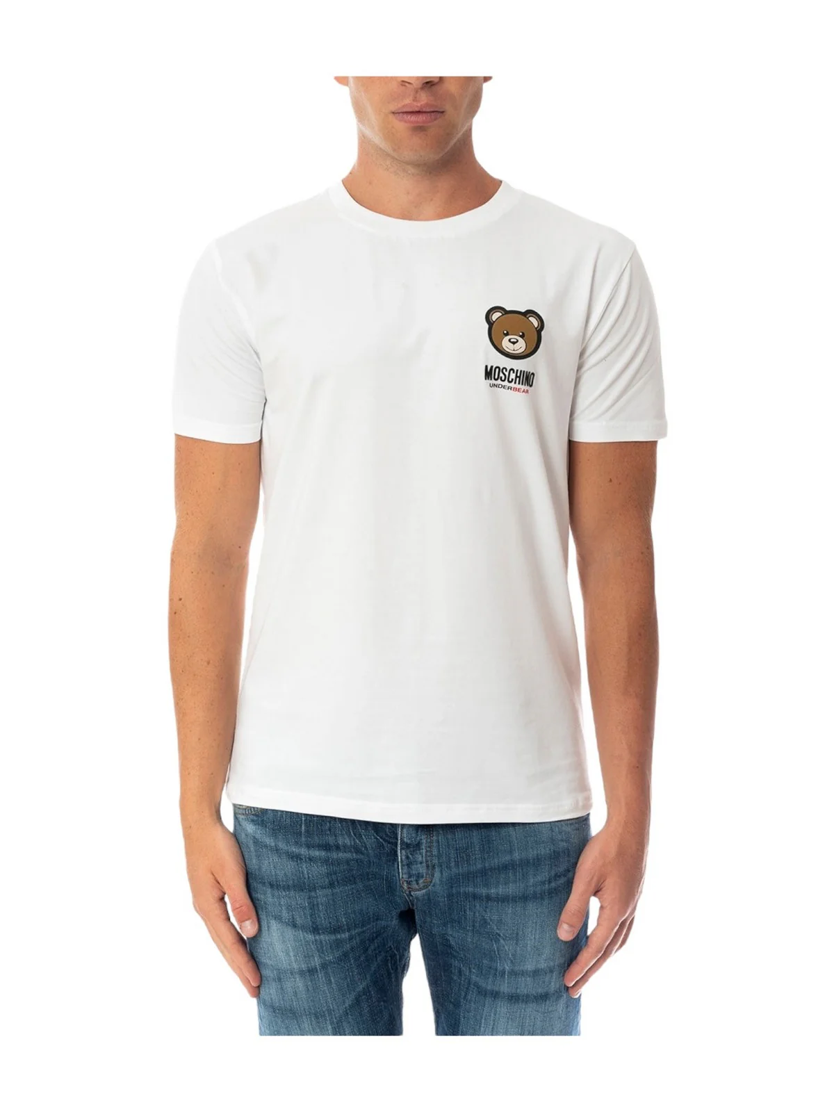MOSCHINO UNDERWEAR T-Shirt e Polo Uomo  241V1A0788 4410 1 Bianco - Image 2