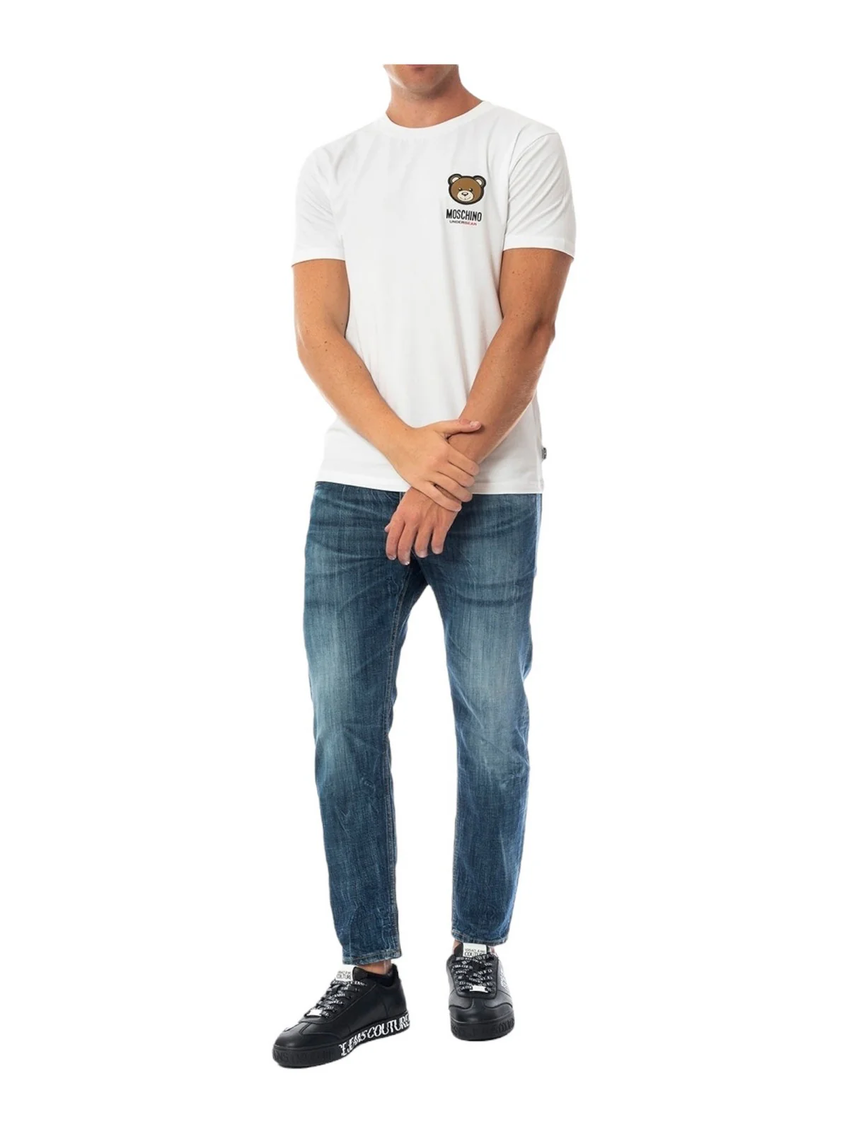 MOSCHINO UNDERWEAR T-Shirt e Polo Uomo  241V1A0788 4410 1 Bianco - Image 4