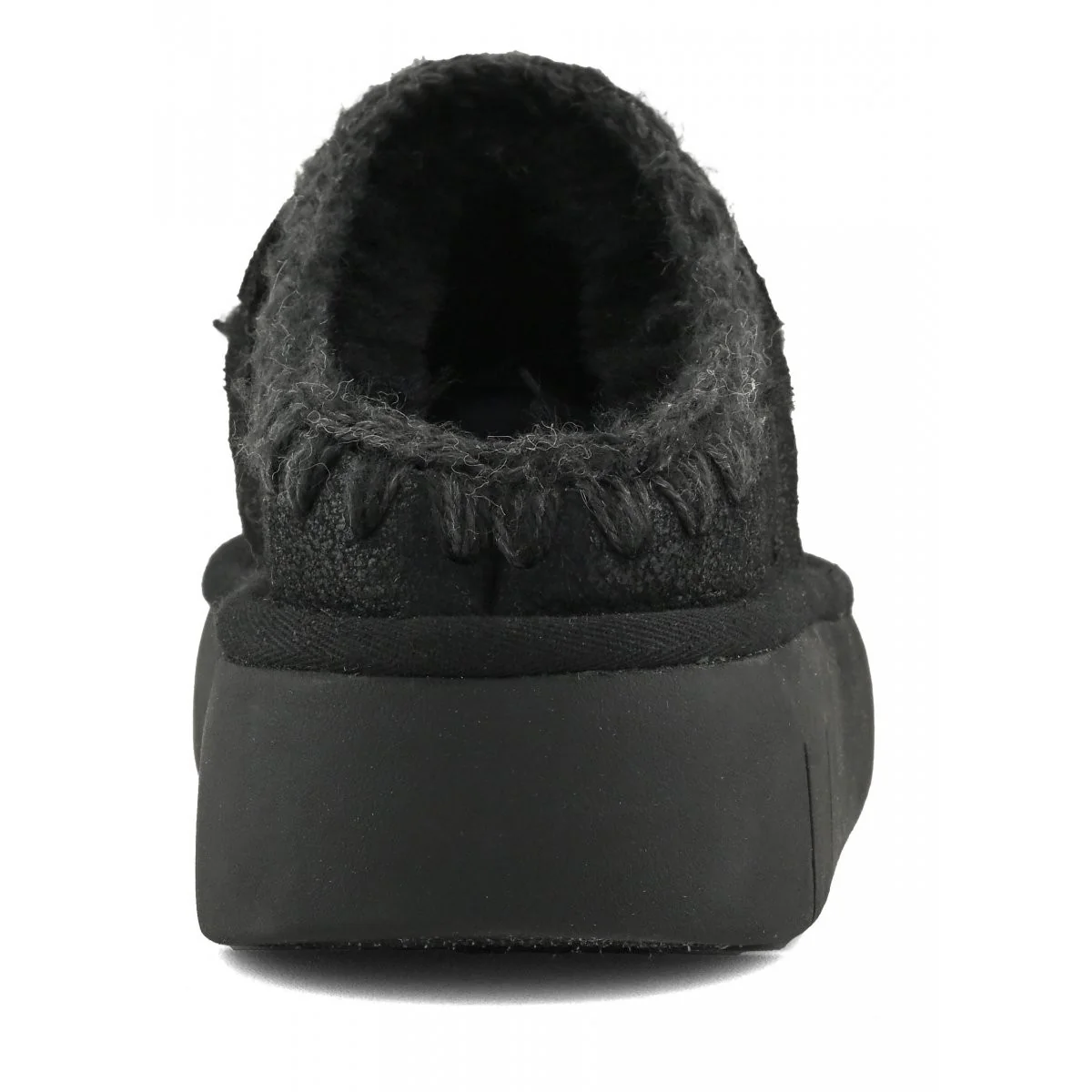 MOU Ciabatta Donna Bounce clog special leather - MU.FW531001B CBKG Cracked Black - Image 5