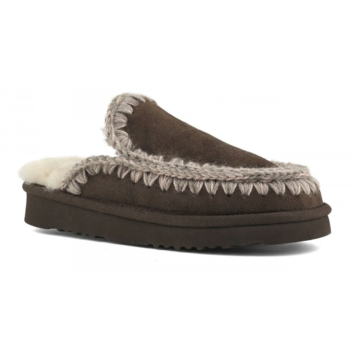 MOU Ciabatta Donna Eskimo slipper MU.FW101125A BRPEP Brown Pepper - Image 3