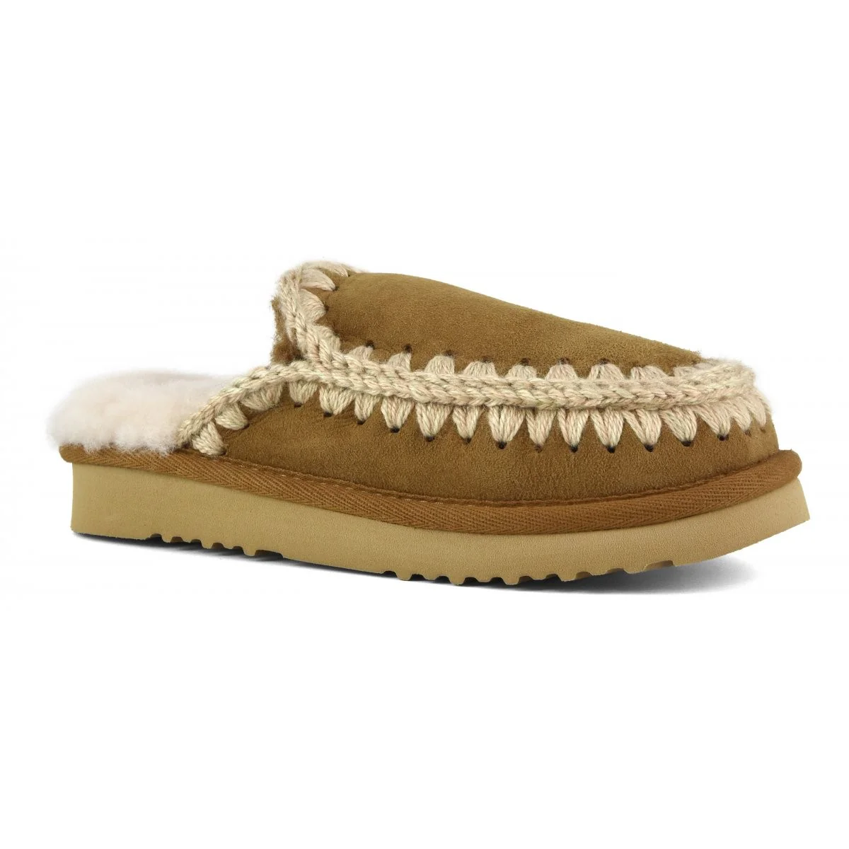 MOU Ciabatta Donna Eskimo slipper MU.FW101125A COG COGNAC - Image 3