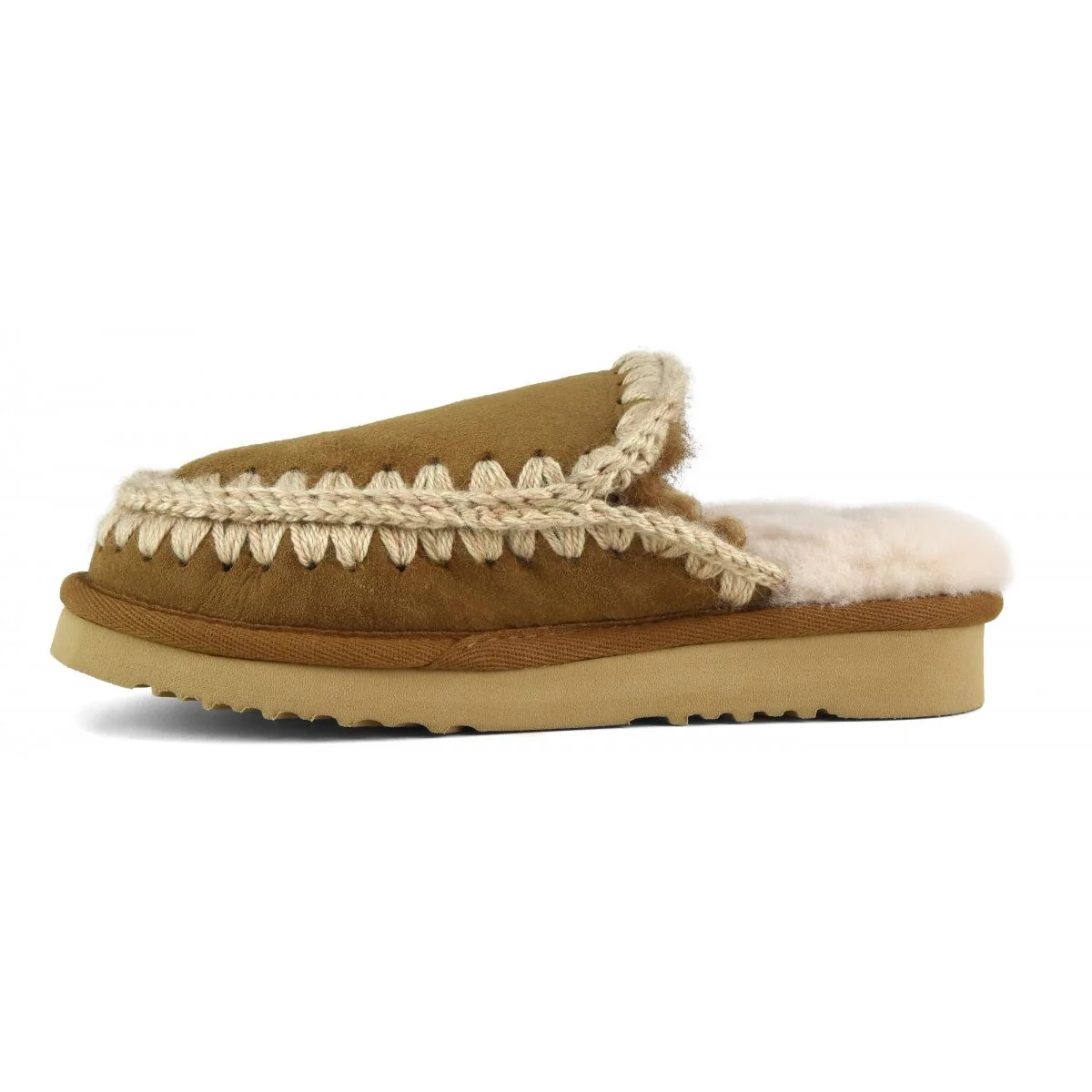 MOU Ciabatta Donna Eskimo slipper MU.FW101125A COG COGNAC - Image 6