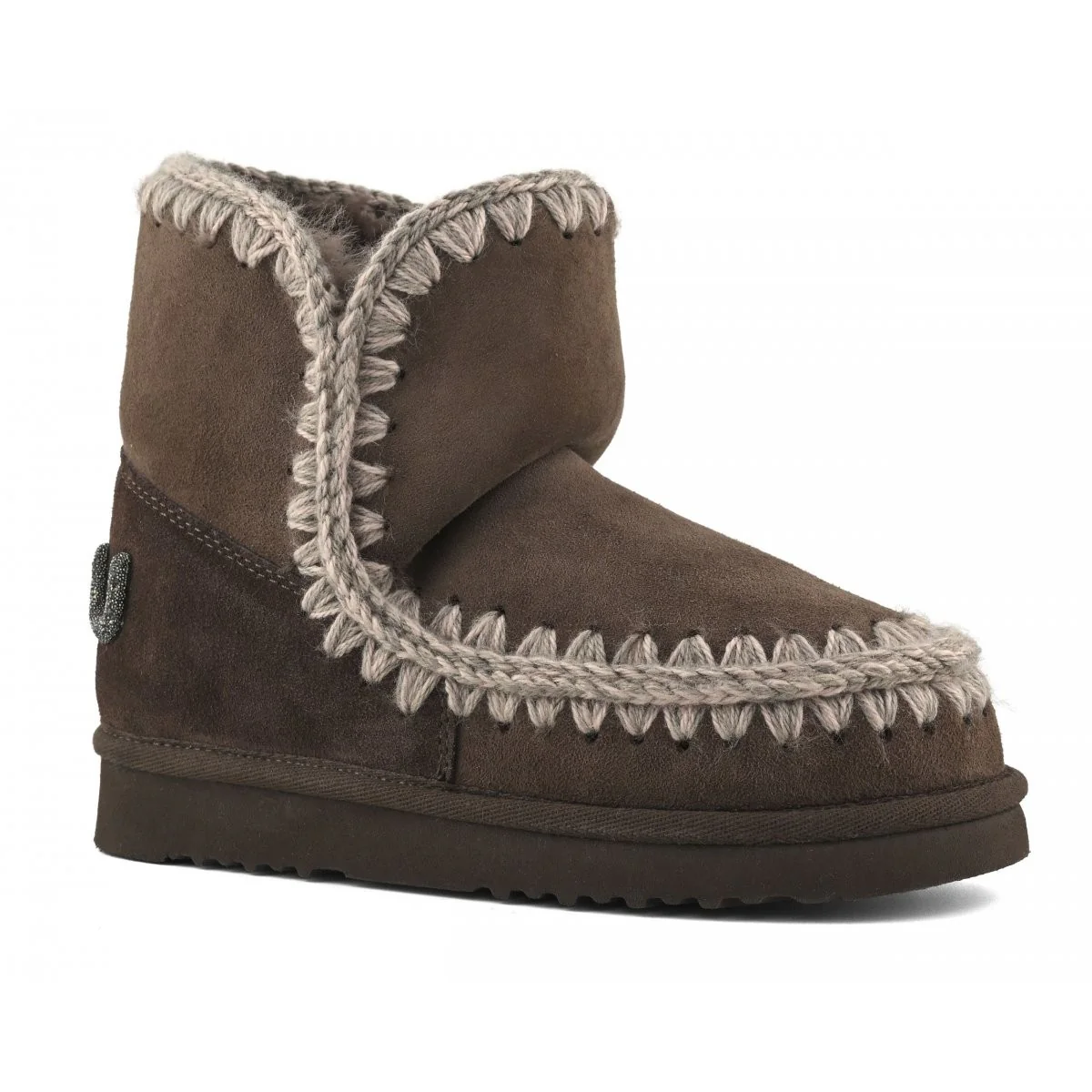 MOU Stivali e Stivaletti Donna ESKIMO 18 GLITTER LOGO MU.FW101050A BRPEP Brown Pepper - Image 3