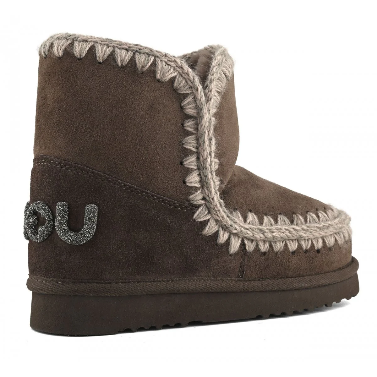 MOU Stivali e Stivaletti Donna ESKIMO 18 GLITTER LOGO MU.FW101050A BRPEP Brown Pepper - Image 4