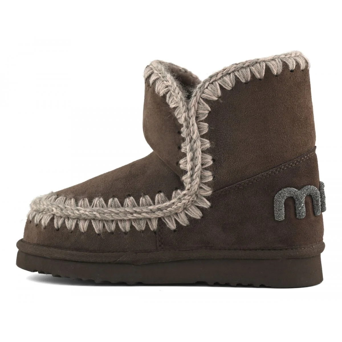 MOU Stivali e Stivaletti Donna ESKIMO 18 GLITTER LOGO MU.FW101050A BRPEP Brown Pepper - Image 6