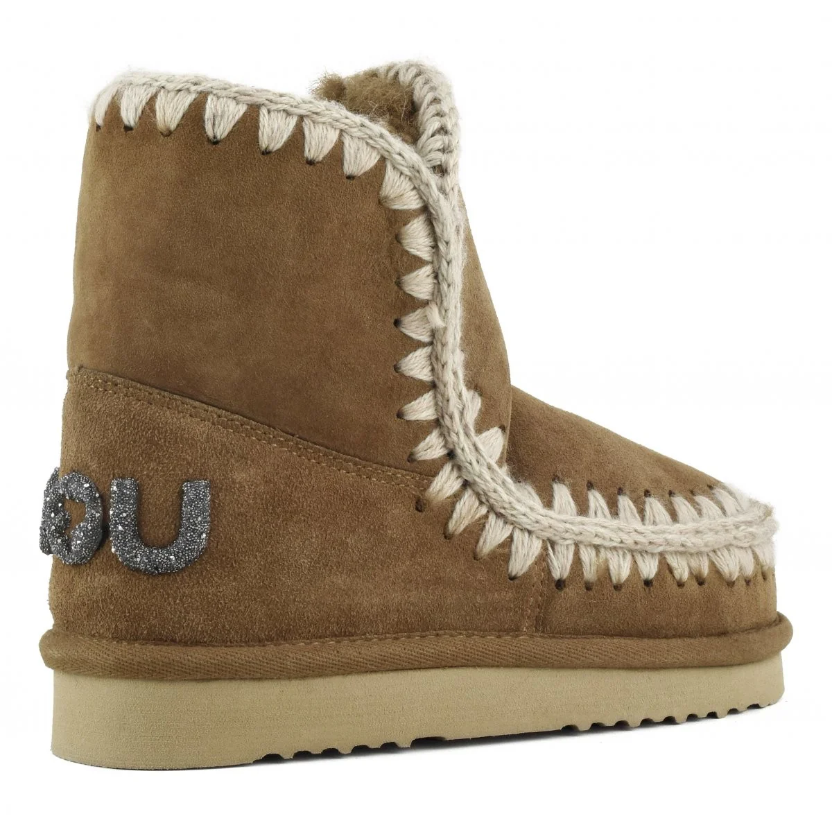 MOU Stivali e Stivaletti Donna ESKIMO 18 GLITTER LOGO MU.FW101050A COG COGNAC - Image 3