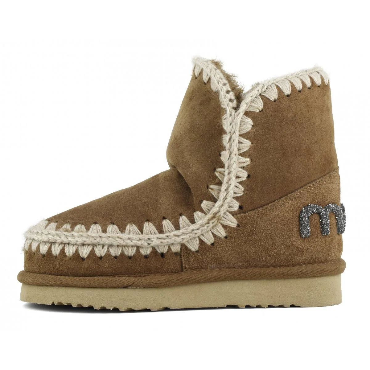 MOU Stivali e Stivaletti Donna ESKIMO 18 GLITTER LOGO MU.FW101050A COG COGNAC - Image 5