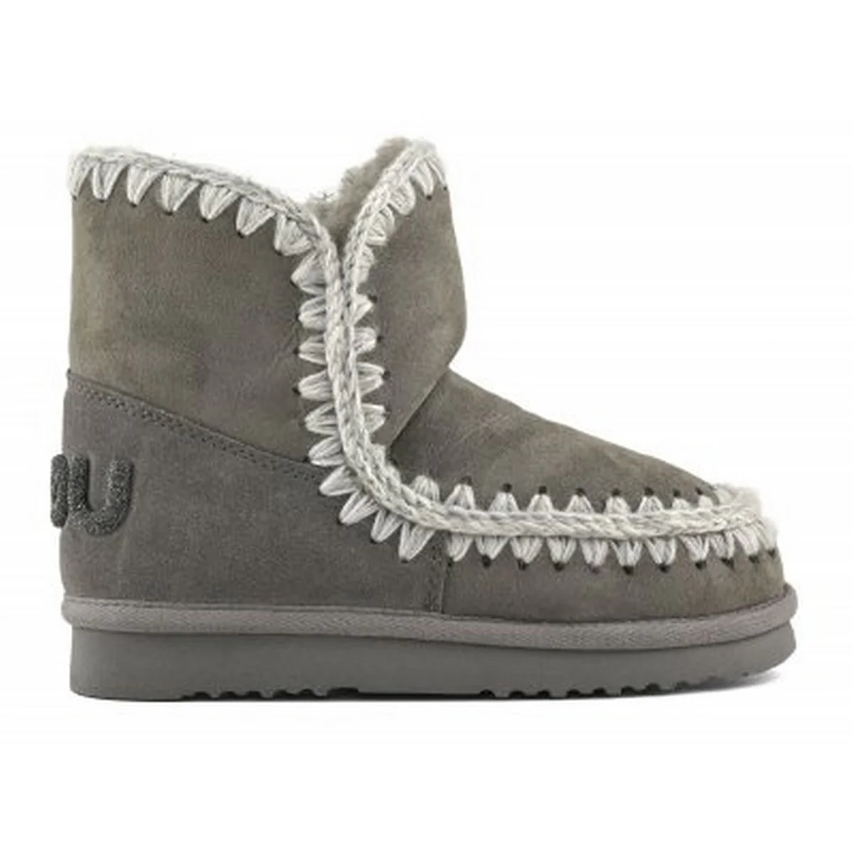 MOU Stivali e Stivaletti Donna ESKIMO 18 GLITTER LOGO MU.FW101050A NGRY New Grey - Image 2