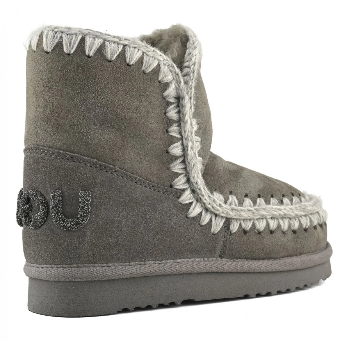MOU Stivali e Stivaletti Donna ESKIMO 18 GLITTER LOGO MU.FW101050A NGRY New Grey - Image 4
