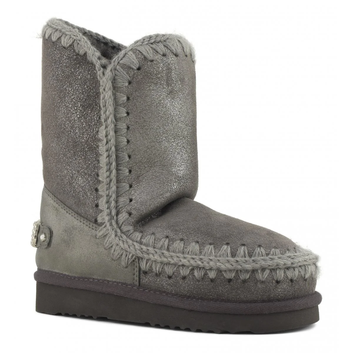 MOU Stivali e Stivaletti Donna Eskimo 24  rhinestones logo MU.FW101037B DUIRO Dust Iron - Image 2