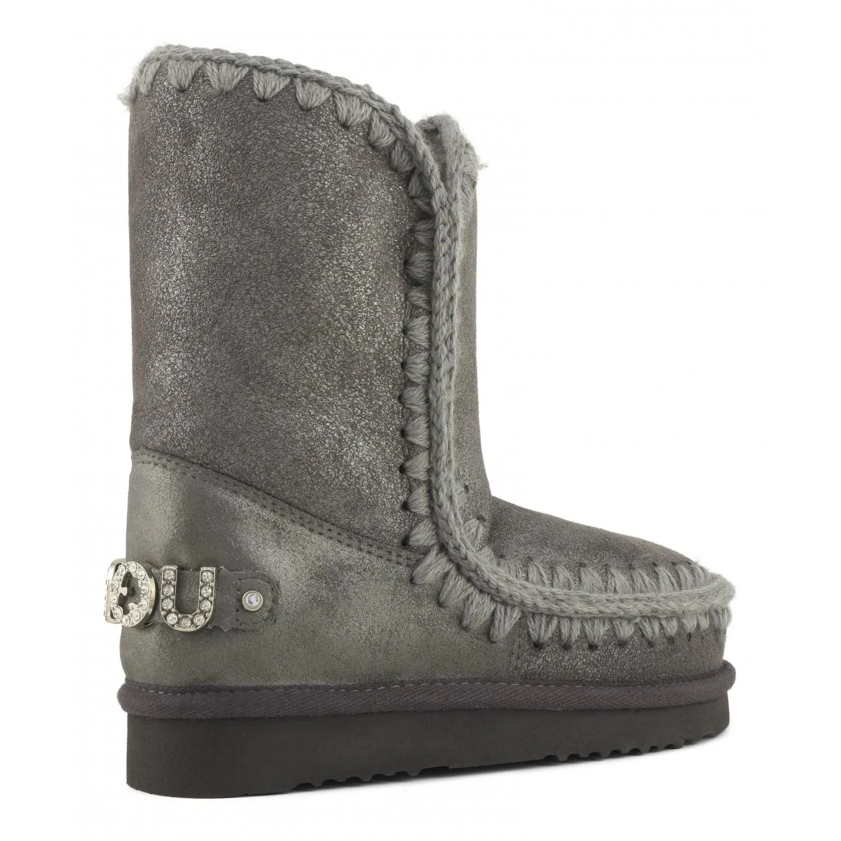 MOU Stivali e Stivaletti Donna Eskimo 24  rhinestones logo MU.FW101037B DUIRO Dust Iron - Image 3