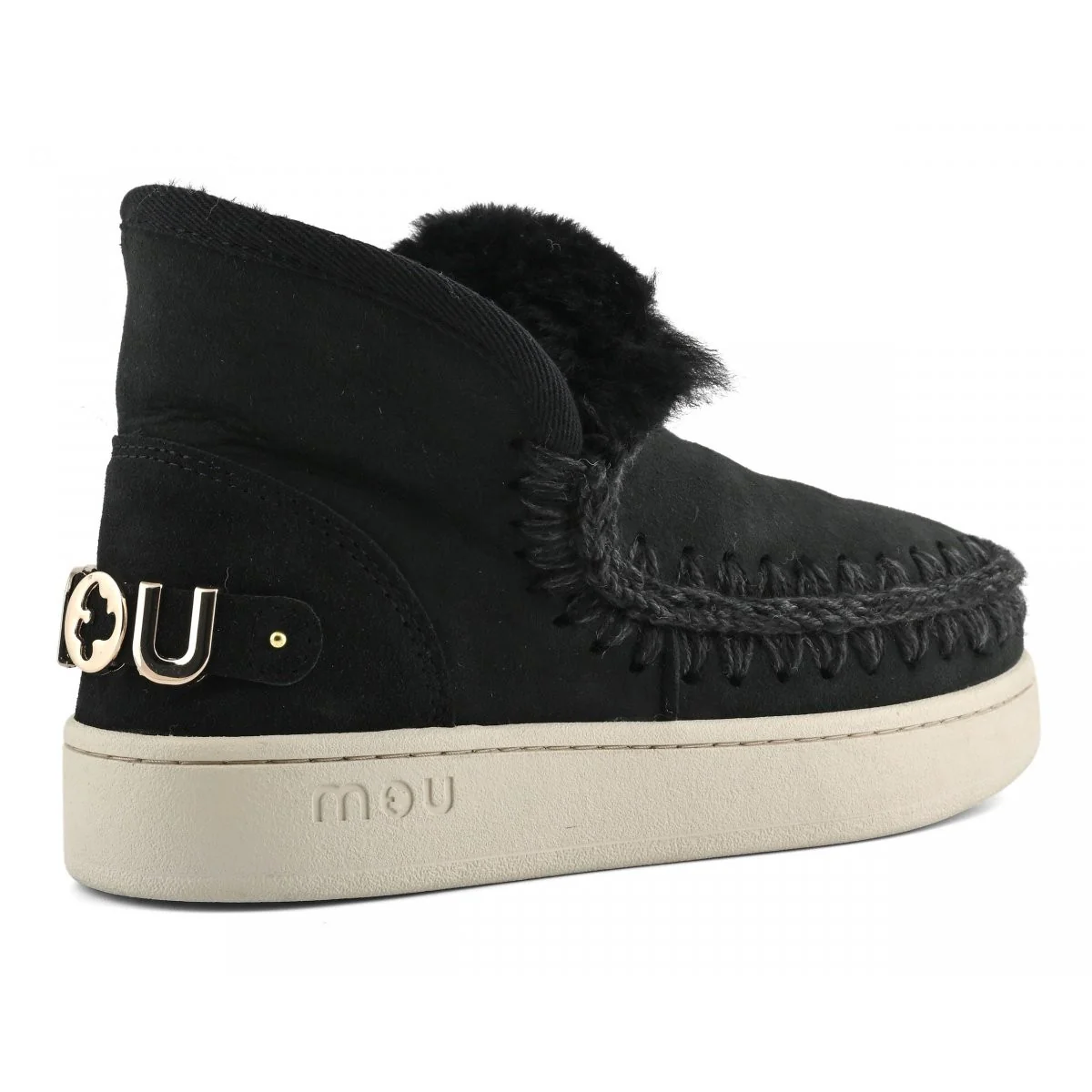MOU Stivali e Stivaletti Donna New eskimo sneaker suede - let MU.FW741001A BKBK BLACK - Image 3
