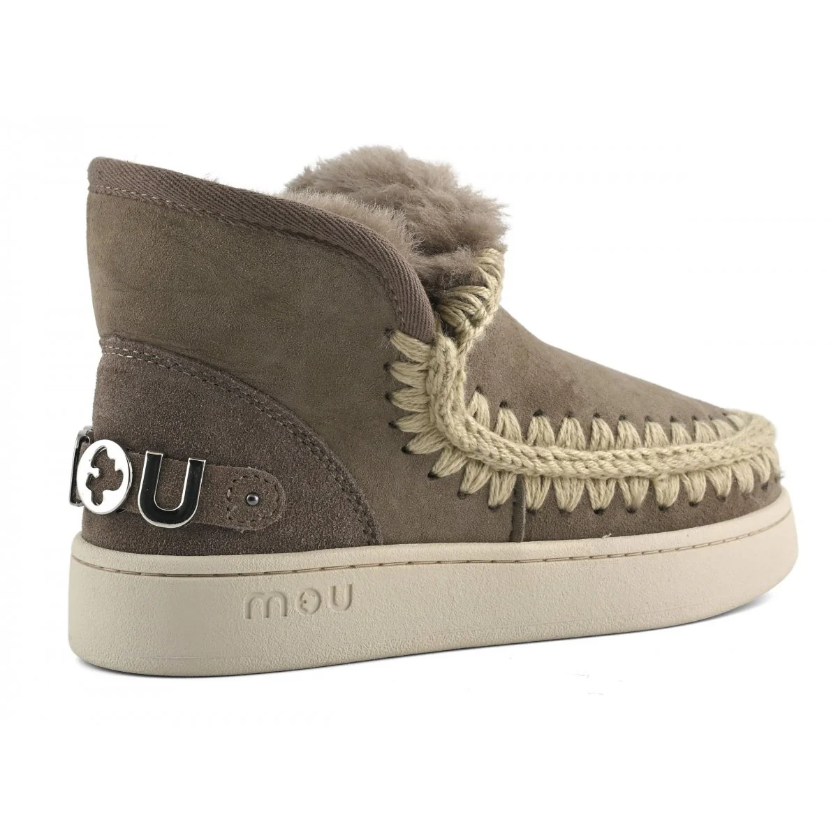 MOU Stivali e Stivaletti Donna New eskimo sneaker suede - let MU.FW741001A ELGRY Elephant Grey - Image 4