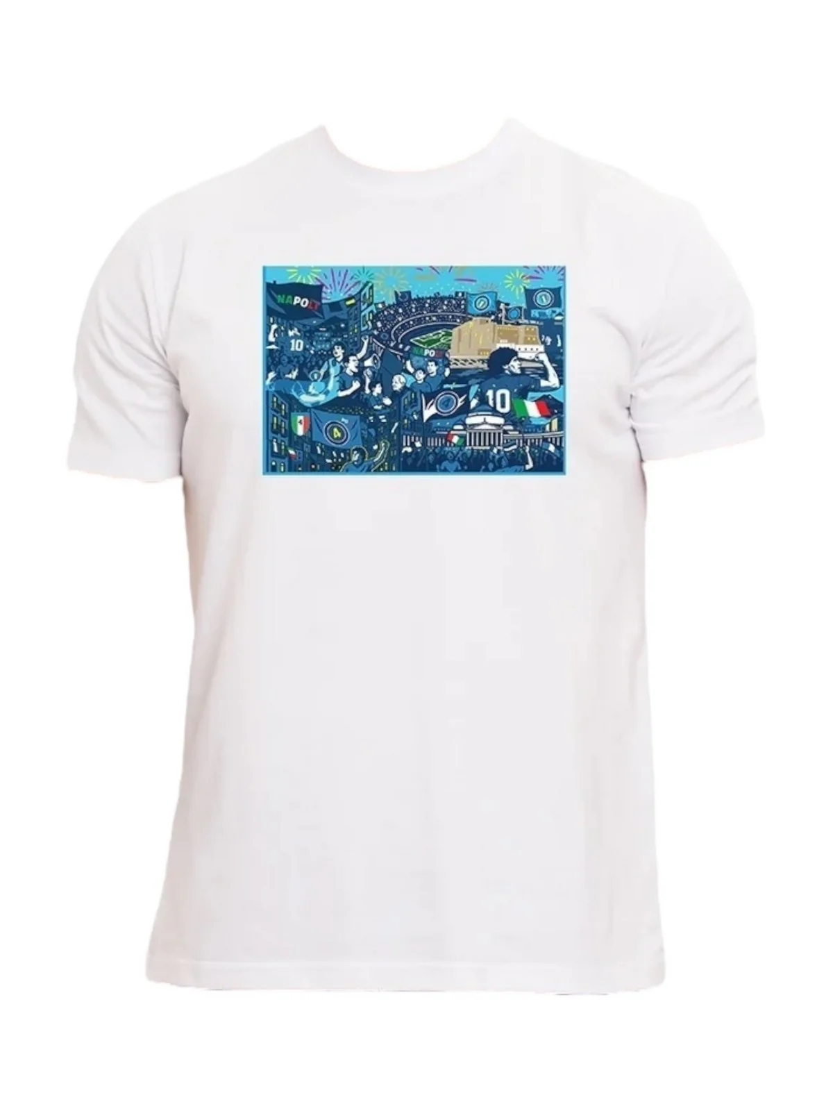 MOVE be different T-shirt Uomo  T-SHIRT NAPOLI 05 DIEGO BIANCO - Image 4