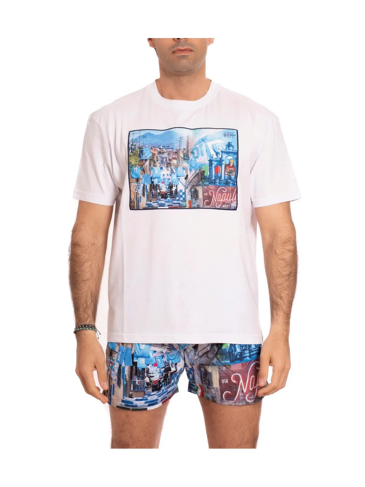 MOVE be different T-shirt Uomo  T-SHIRT VICOLI BIANCO - Image 2