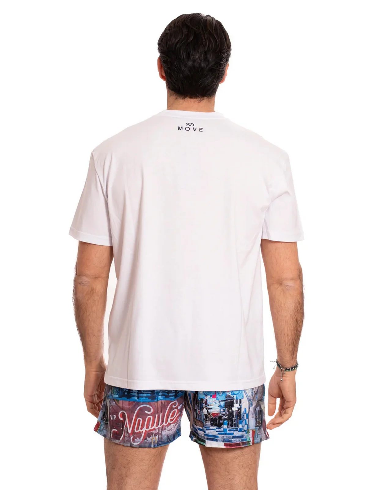 MOVE be different T-shirt Uomo  T-SHIRT VICOLI BIANCO - Image 3