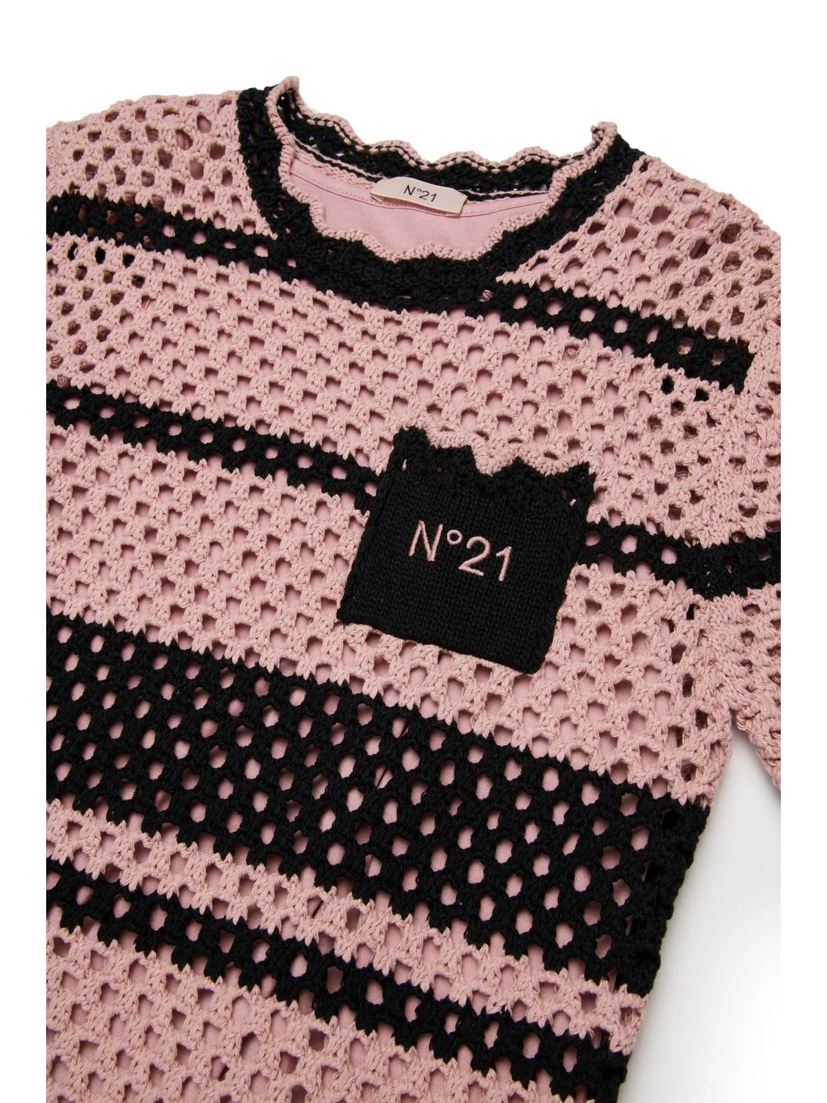 N°21 Abito Bambine e ragazze  N2109L N0488 0N321 MISTY ROSE - Image 3