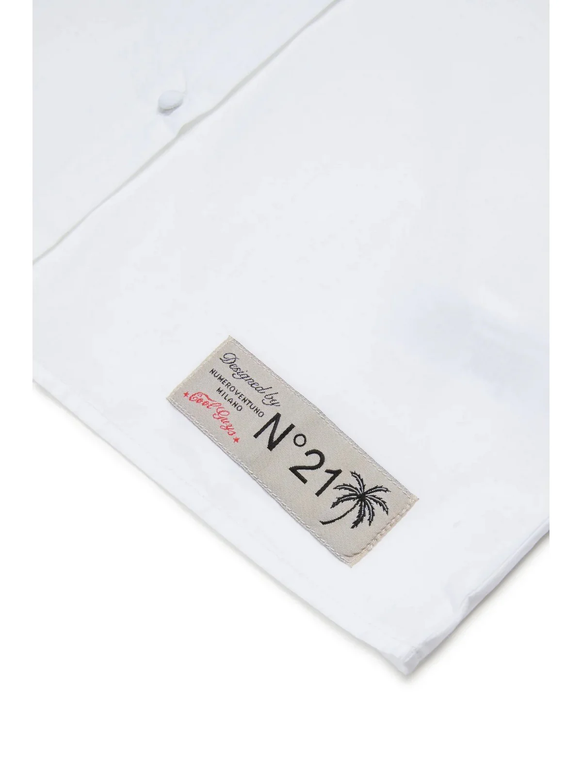 N°21 Camicia Bambine e ragazze  N210AV N0417 0N100 WHITE - Image 3