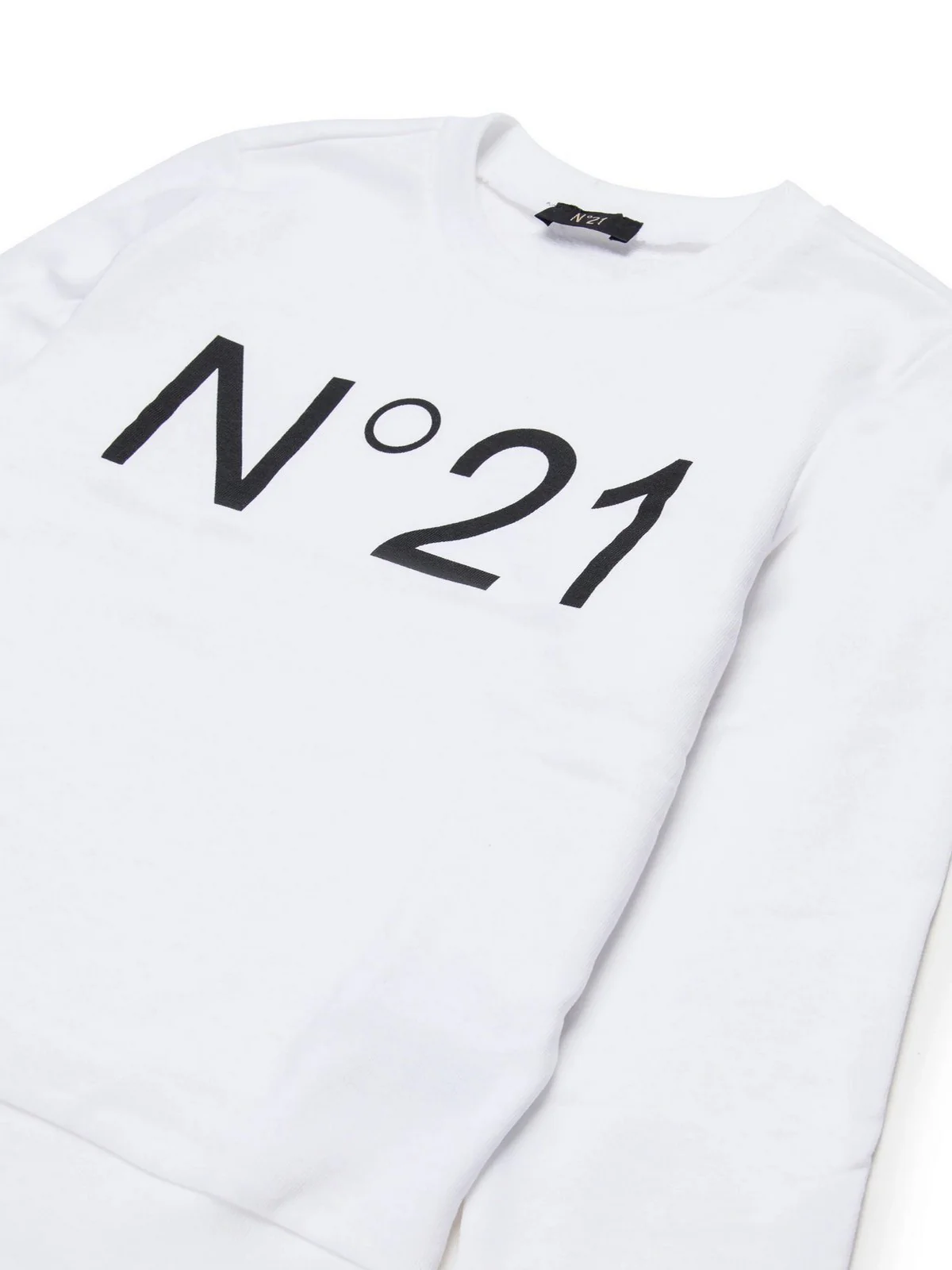 N°21 Felpa Unisex bambino  N21588 N0154 0N100 WHITE - Image 3