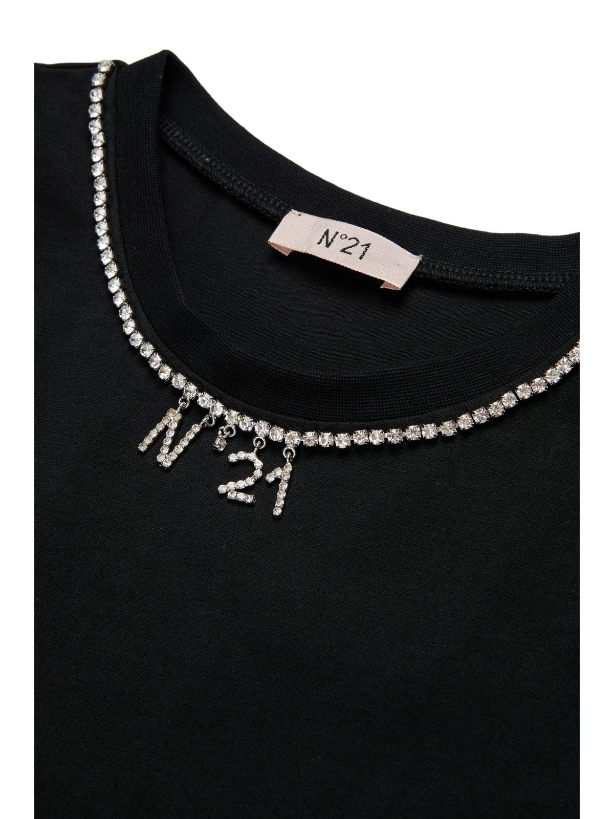 N°21 T-shirt Bambine e ragazze  N210A5 N0479 0N900 BLACK - Image 2