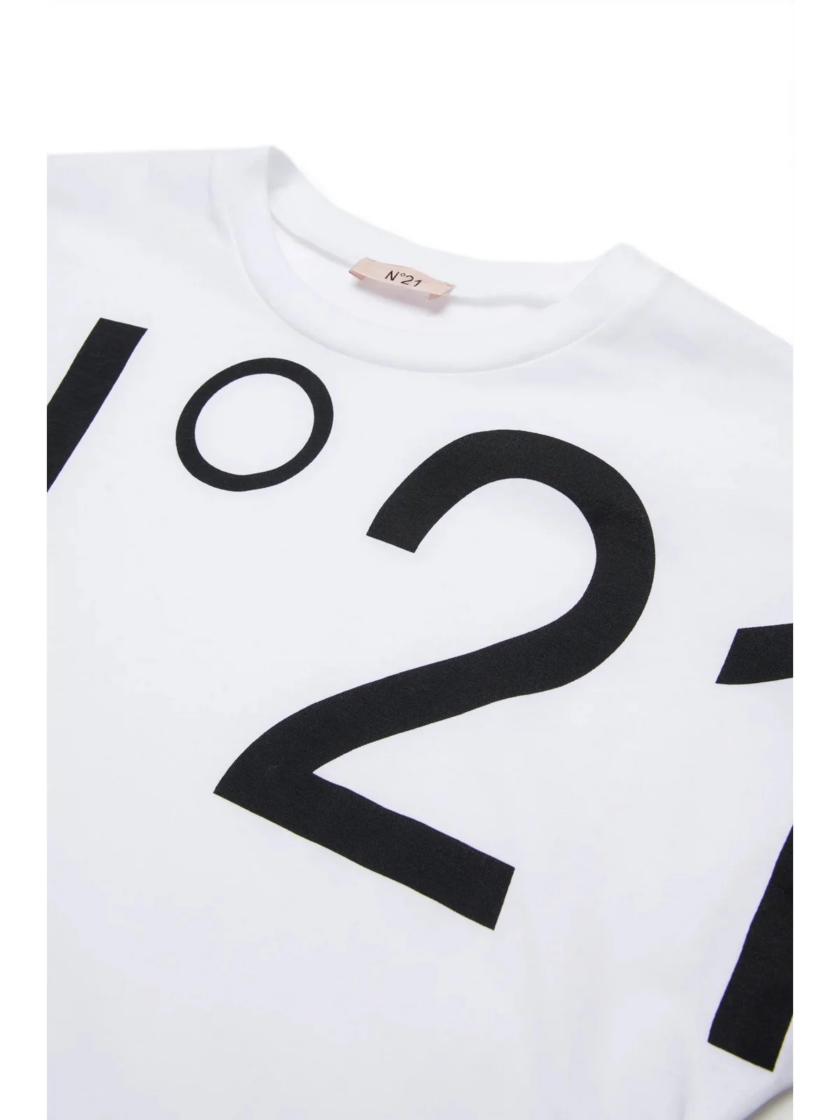 N°21 T-shirt Bambine e ragazze  N210AA N0153 0N100 WHITE - Image 2