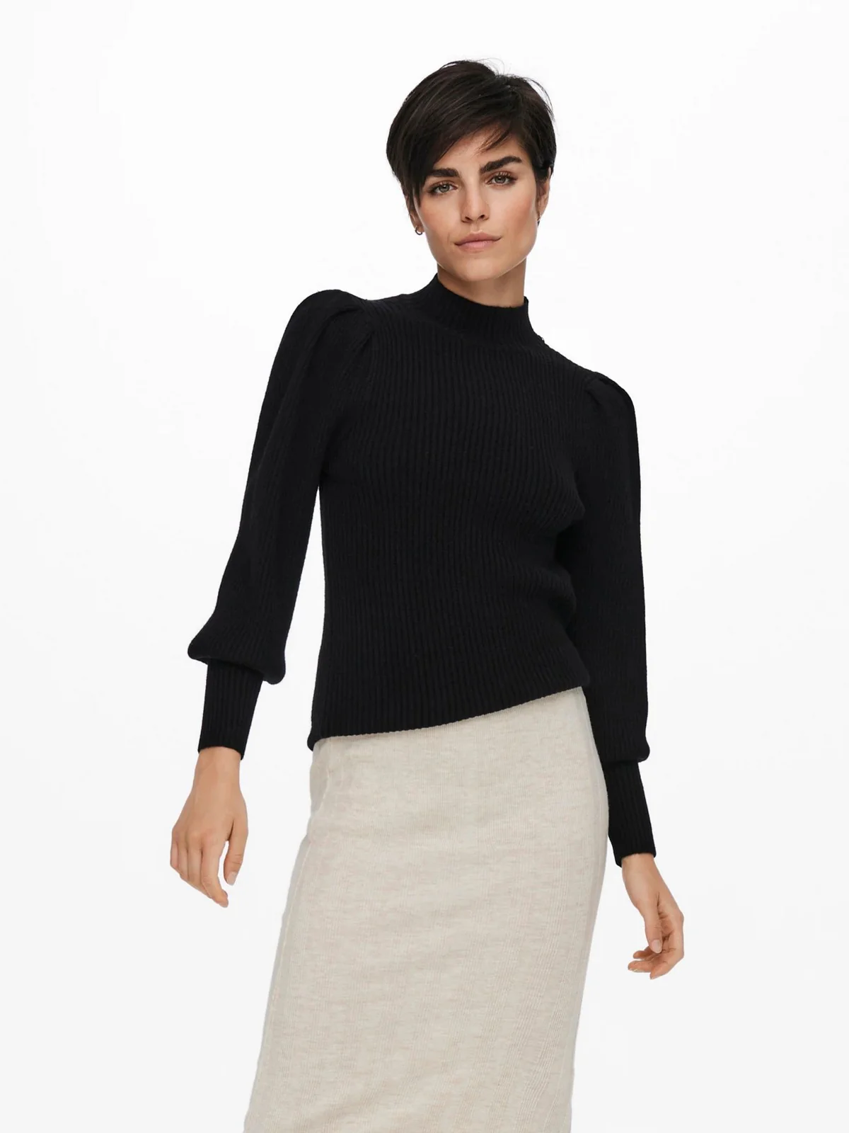 ONLY Maglione Donna  15232494 BLACK Nero - Image 3