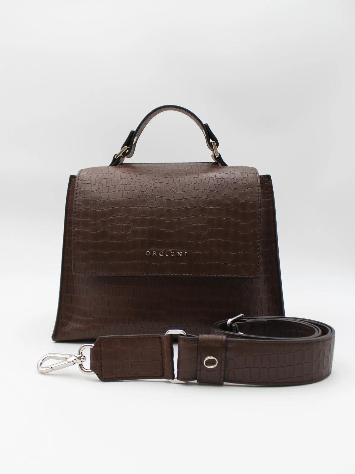 ORCIANI Borsa Donna COCCO NAPPA B01999 CCN TMO Marrone - Image 8
