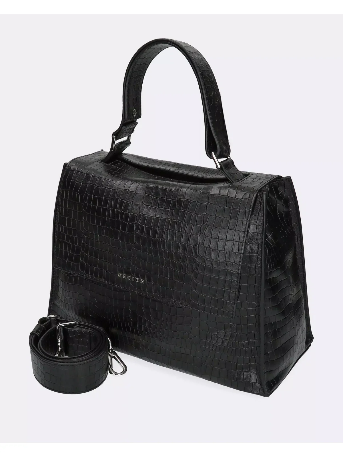 ORCIANI Borsa Donna COCCO NAPPA BT2006 CCN NER Nero - Image 3