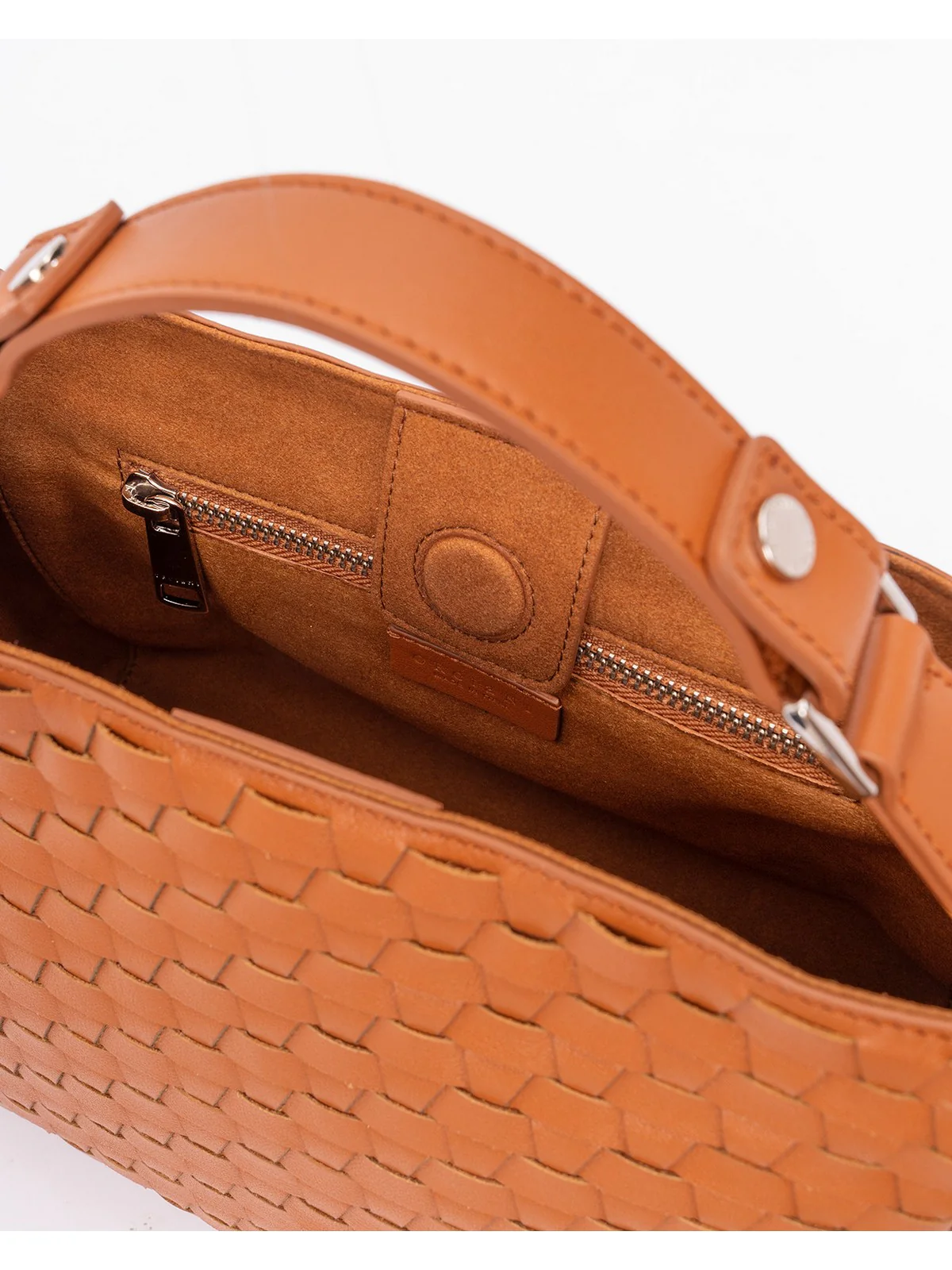 ORCIANI Borsa Donna NAPPA WOVEN B01999 NWO AMB Marrone - Image 2