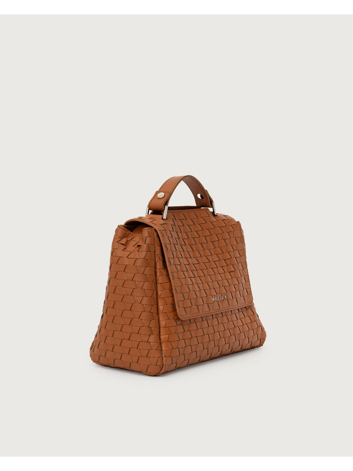 ORCIANI Borsa Donna NAPPA WOVEN B01999 NWO AMB Marrone - Image 3
