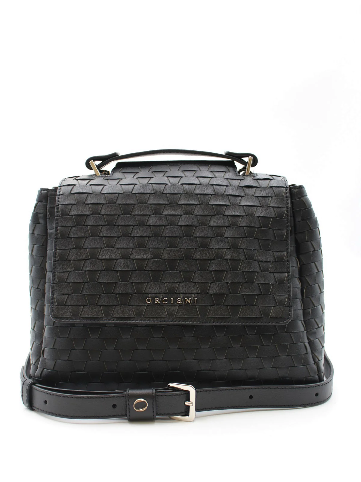 ORCIANI Borsa Donna NAPPA WOVEN B01999 NWO NER Nero - Image 6