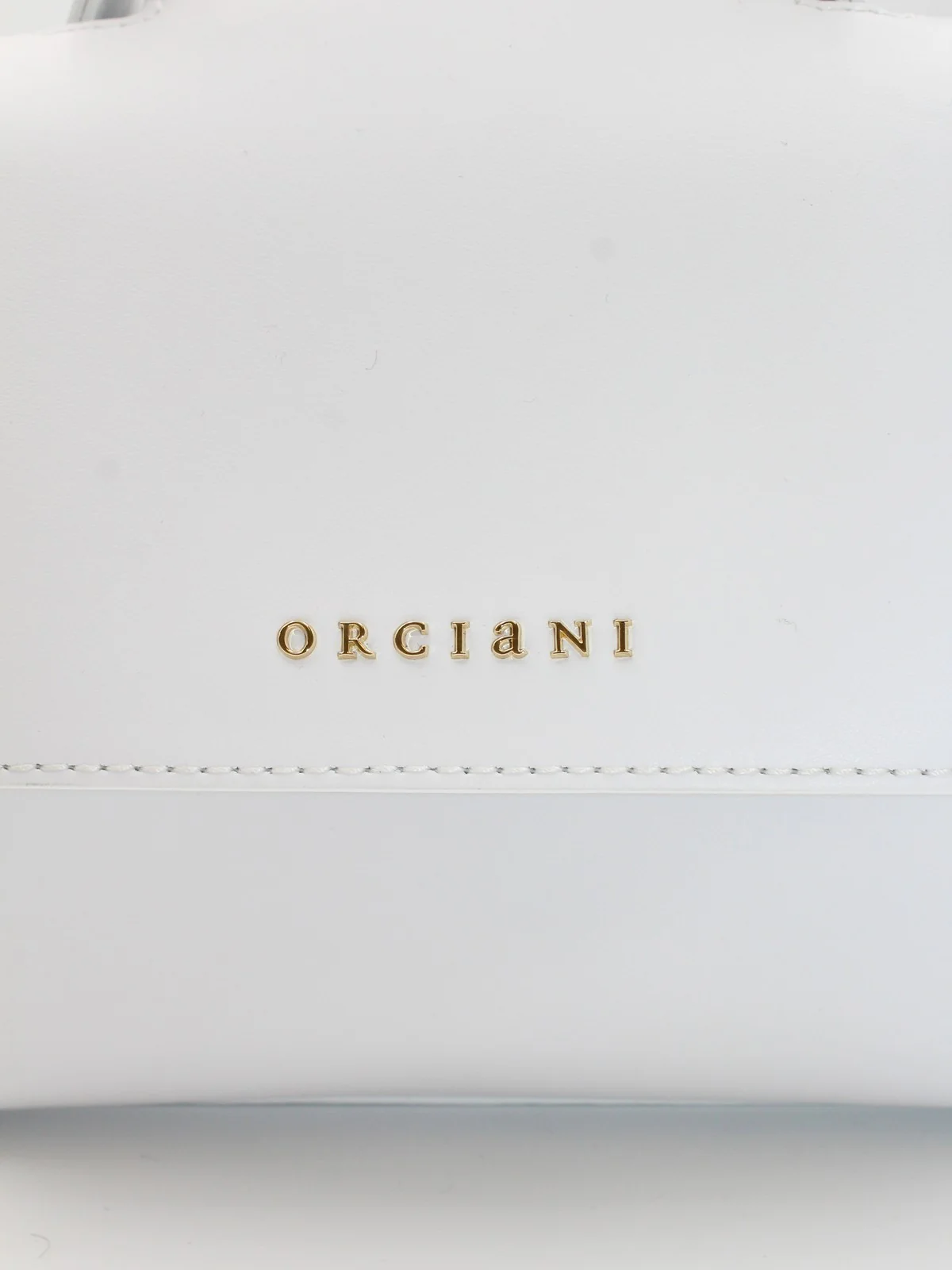 ORCIANI Borsa Donna VANITY ORO B02019 VAO BIA Bianco - Image 2