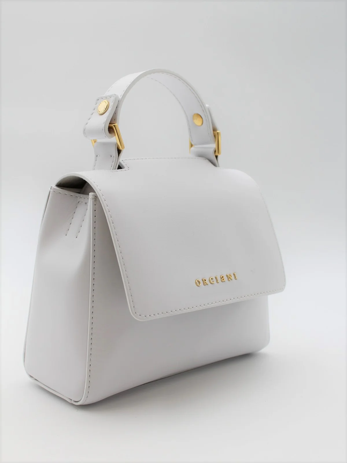 ORCIANI Borsa Donna VANITY ORO B02019 VAO BIA Bianco - Image 3