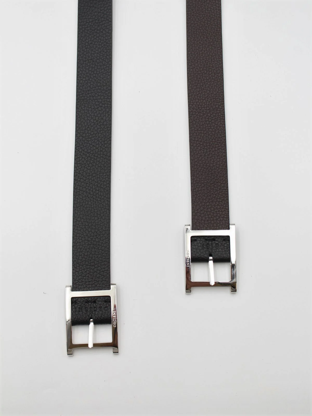 ORCIANI Cintura Uomo MICRON DOUBLE U08161 MDU N+E Nero - Image 5