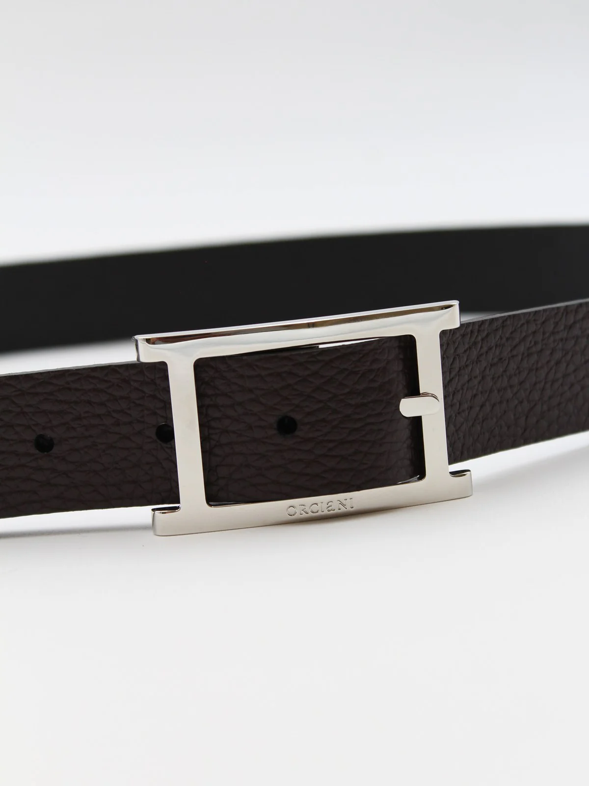 ORCIANI Cintura Uomo MICRON DOUBLE U08238 MDU N+E Nero - Image 4