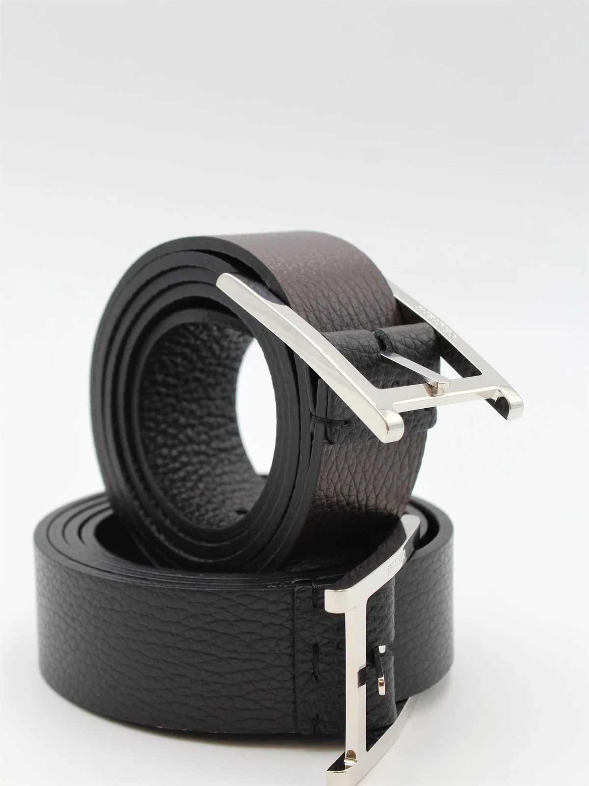 ORCIANI Cintura Uomo MICRON DOUBLE U08238 MDU N+E Nero - Image 6