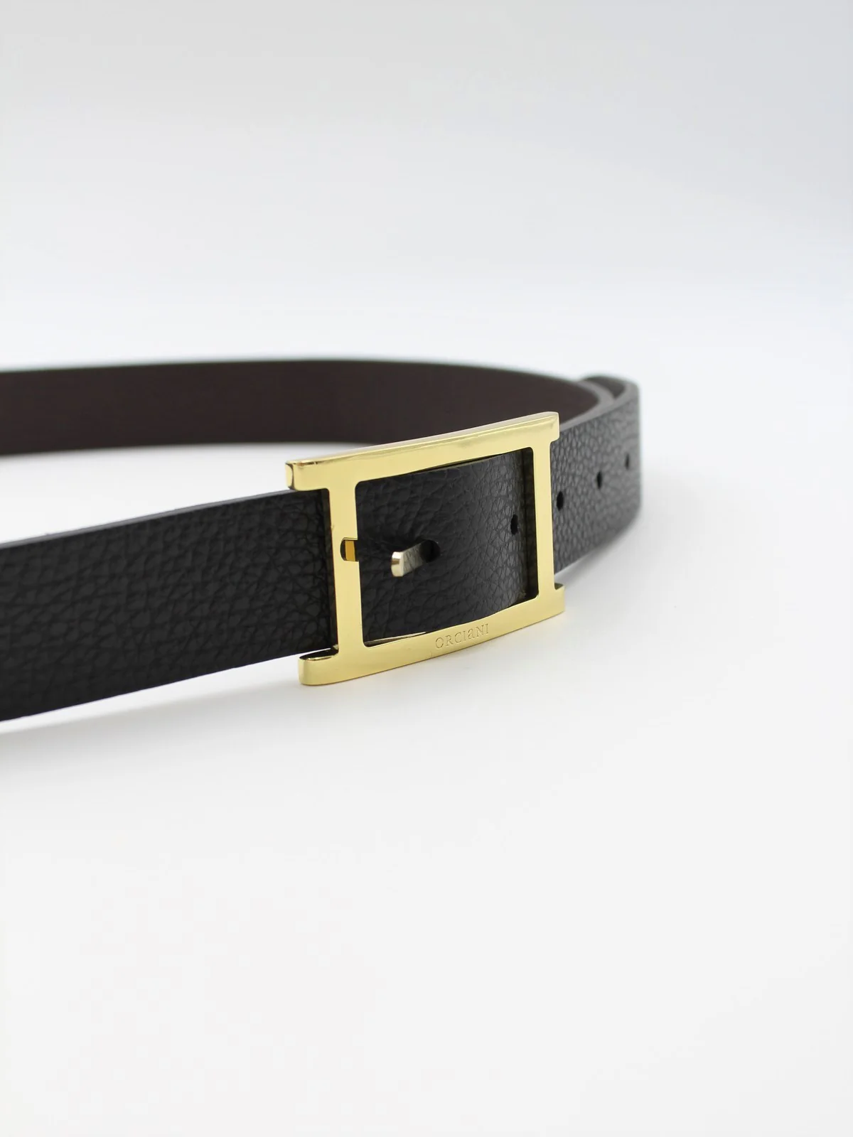 ORCIANI Cintura Uomo MICRON DOUBLE U08238B N+E Nero - Image 3