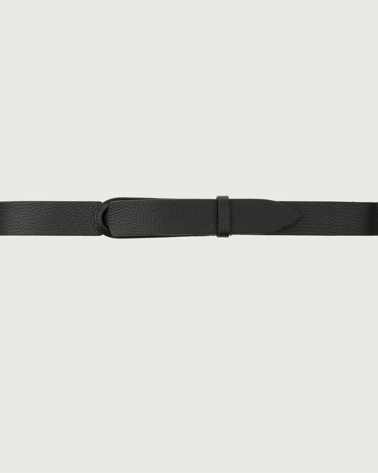 ORCIANI Cintura Uomo NOBUCKLE MICRON NB0039_MIC NERO NERO - Image 2