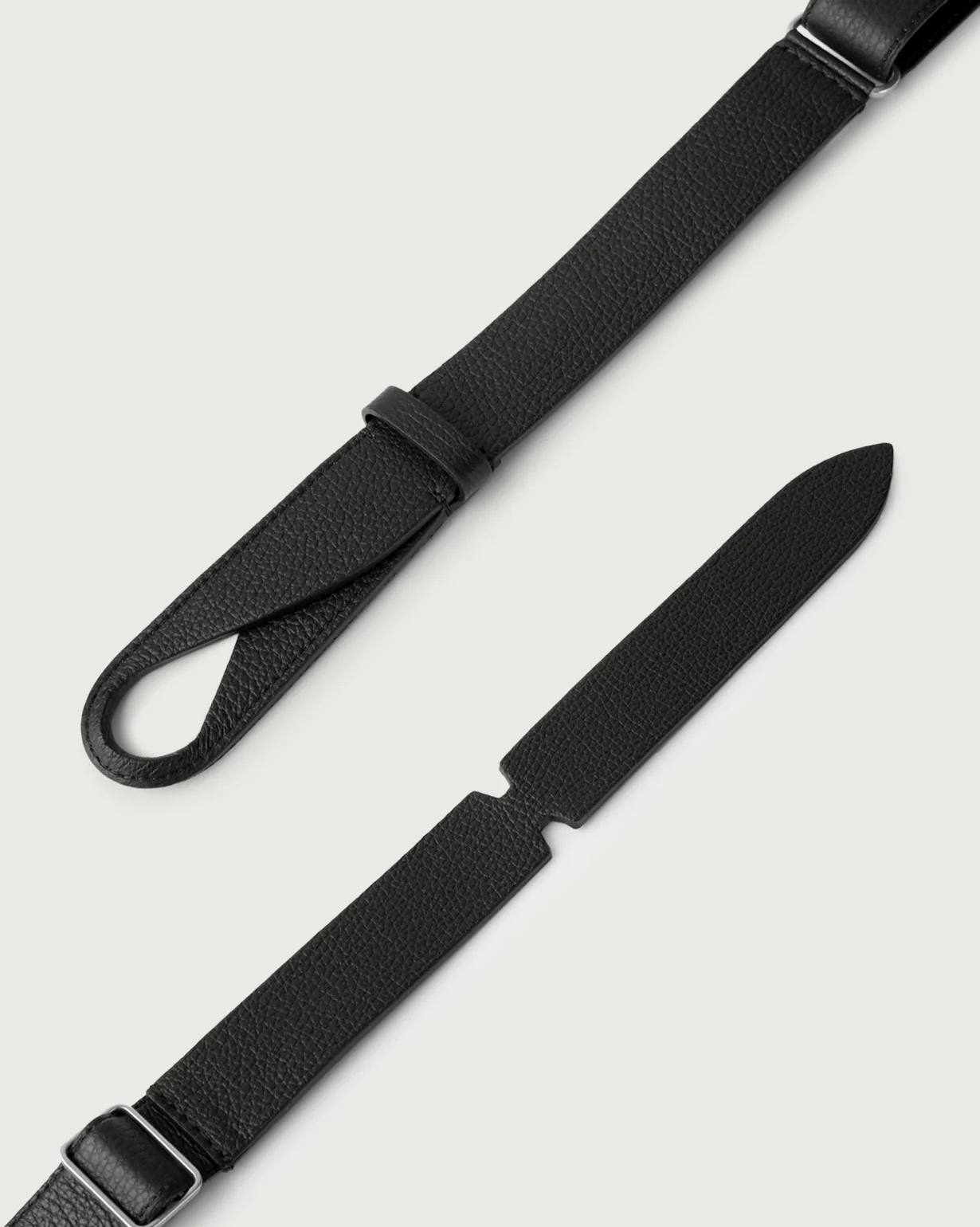 ORCIANI Cintura Uomo NOBUCKLE MICRON NB0039_MIC NERO NERO - Image 3
