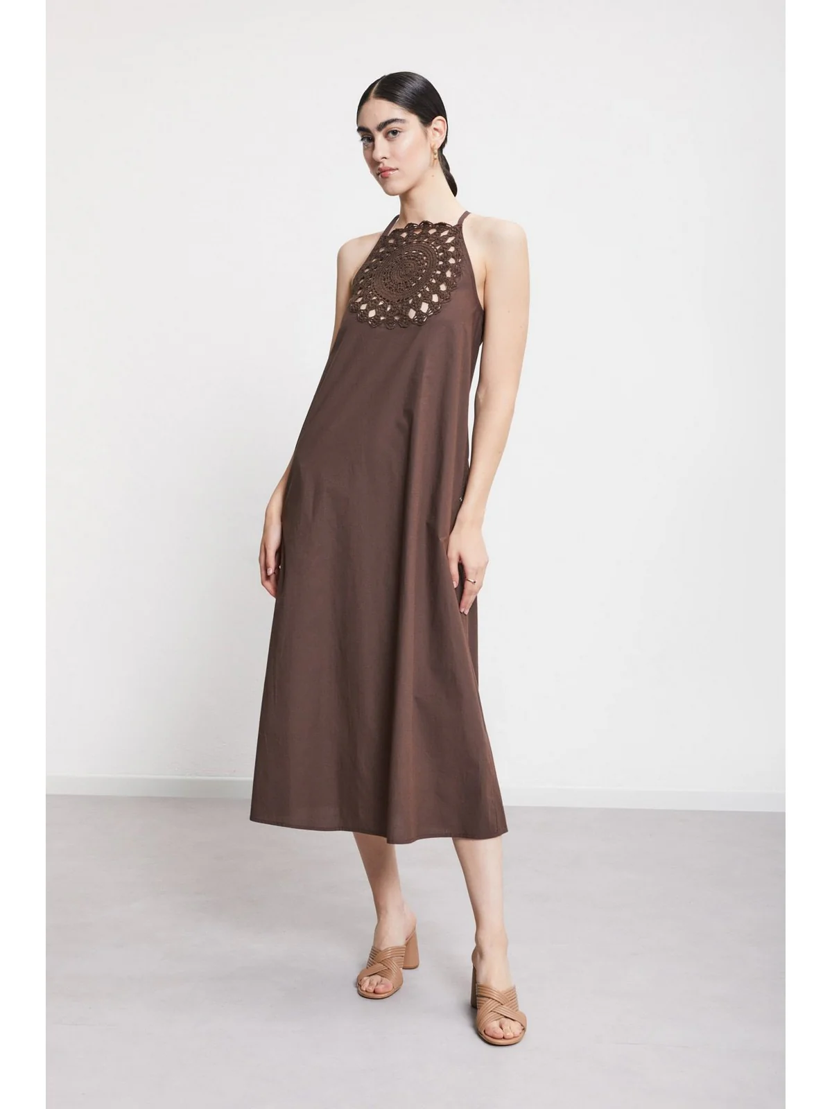OTTOD'AME Abito Donna  DA5181 2138 CIOCCOLATO - Image 2