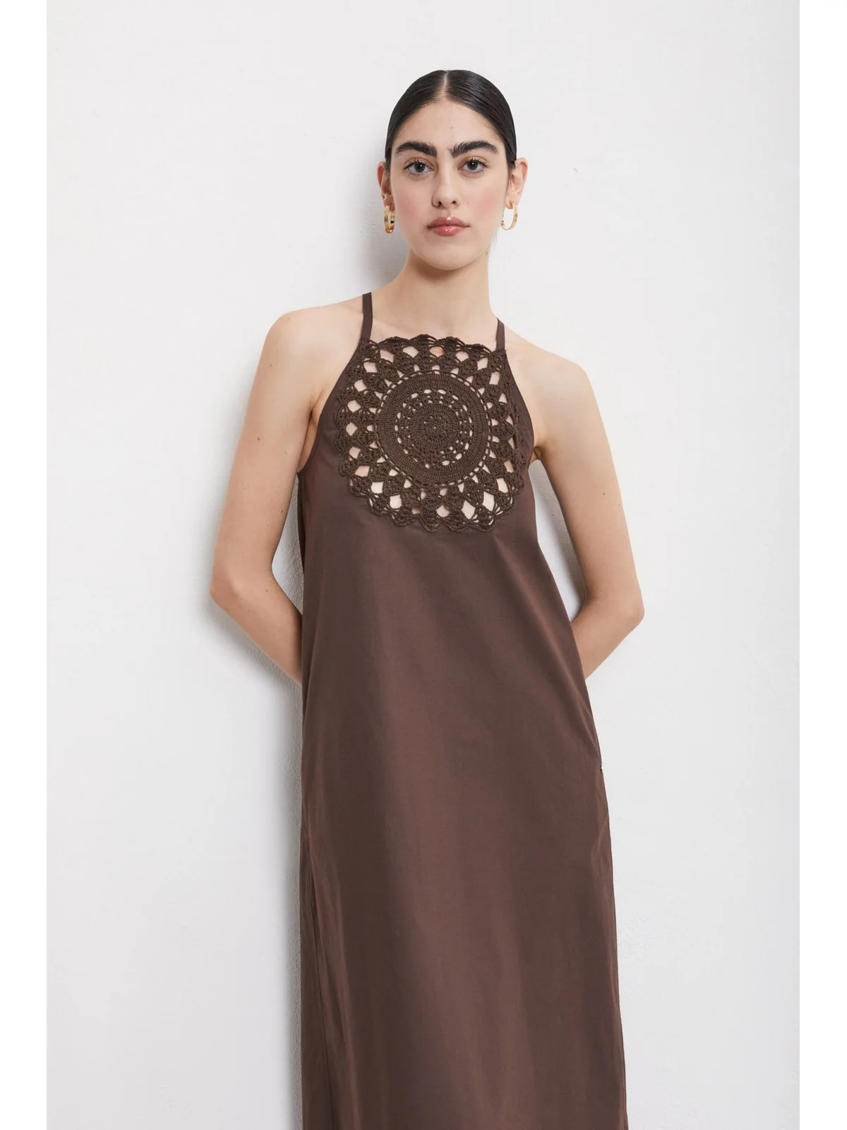 OTTOD'AME Abito Donna  DA5181 2138 CIOCCOLATO - Image 3