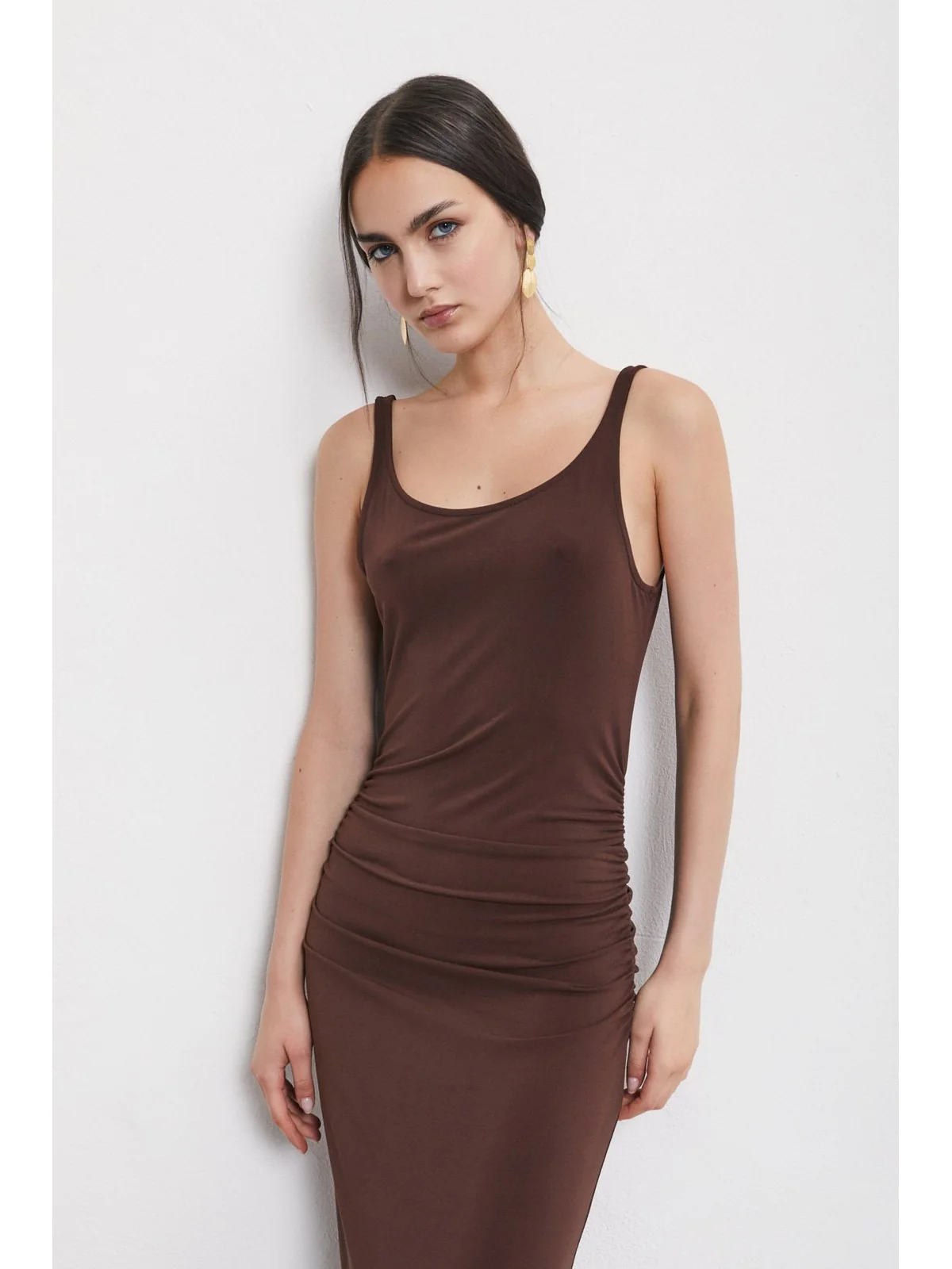 OTTOD'AME Abito Donna DA5237 2138 CIOCCOLATO - Image 3