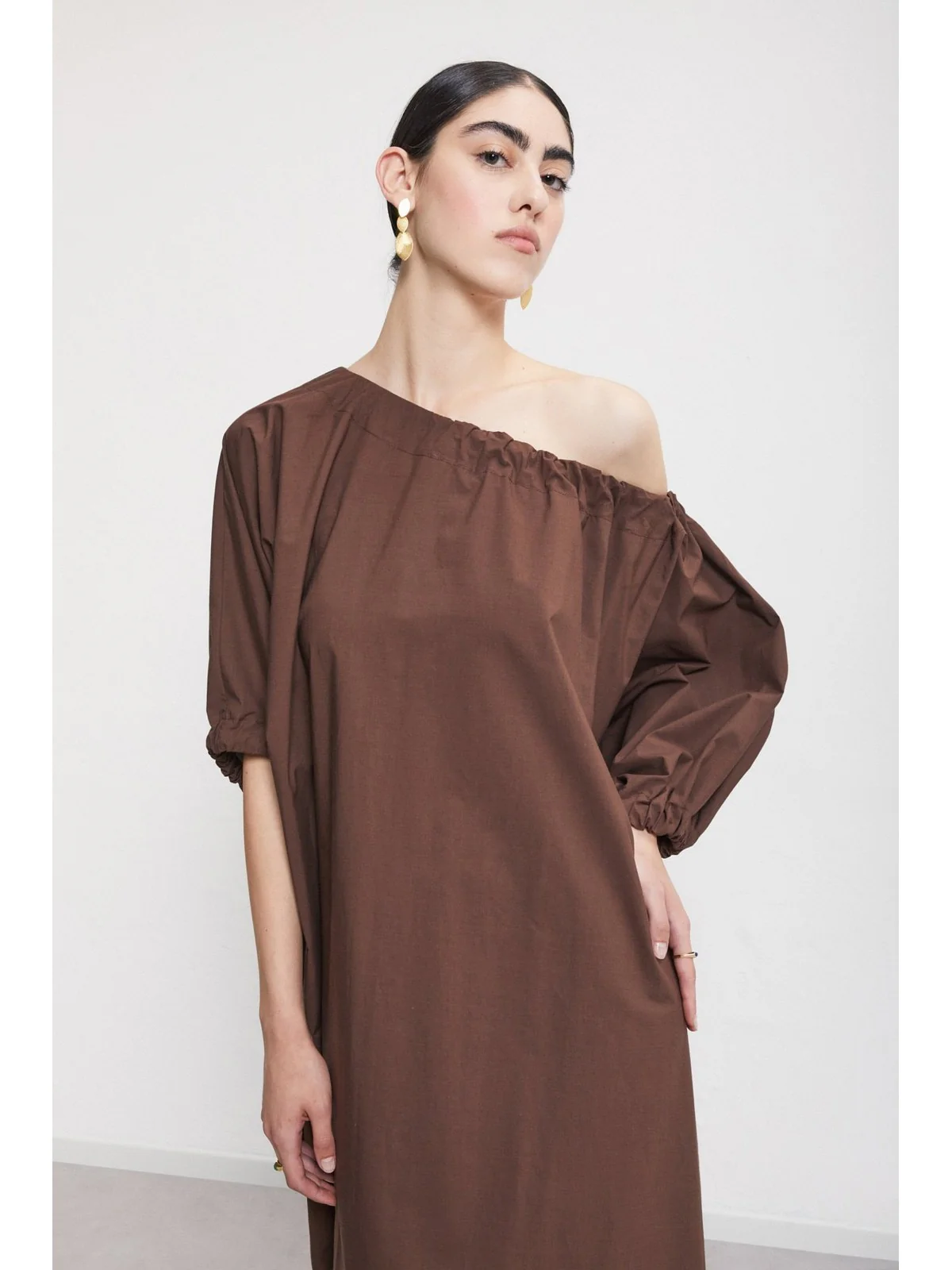 OTTOD'AME Abito Donna  DA5255 2138 CIOCCOLATO - Image 3