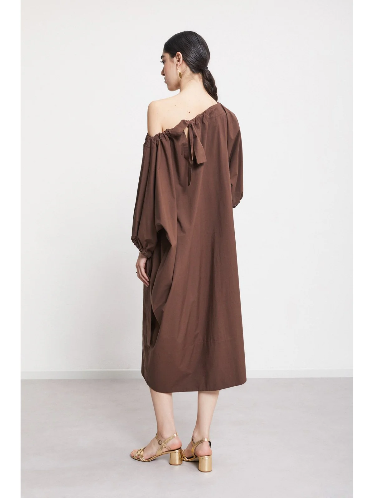 OTTOD'AME Abito Donna  DA5255 2138 CIOCCOLATO - Image 4