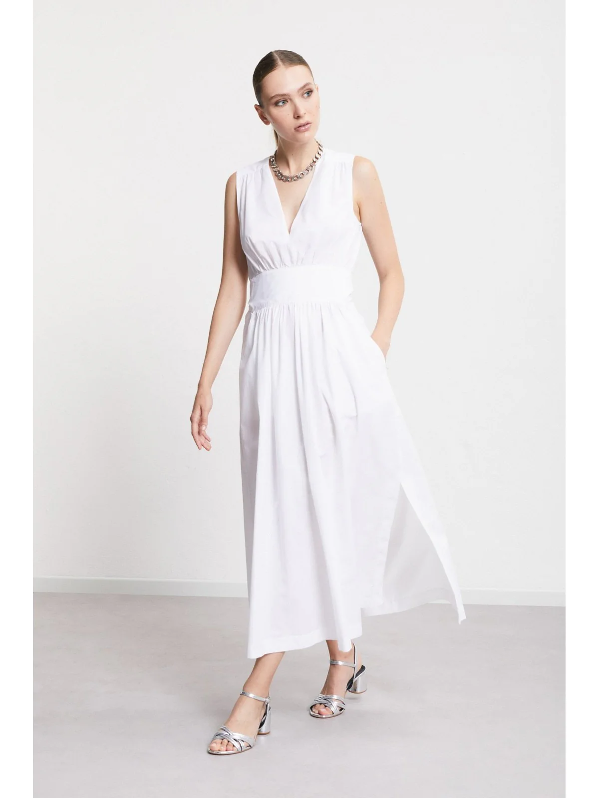 OTTOD'AME Abito Donna  DA5259 1948 Bianco - Image 4