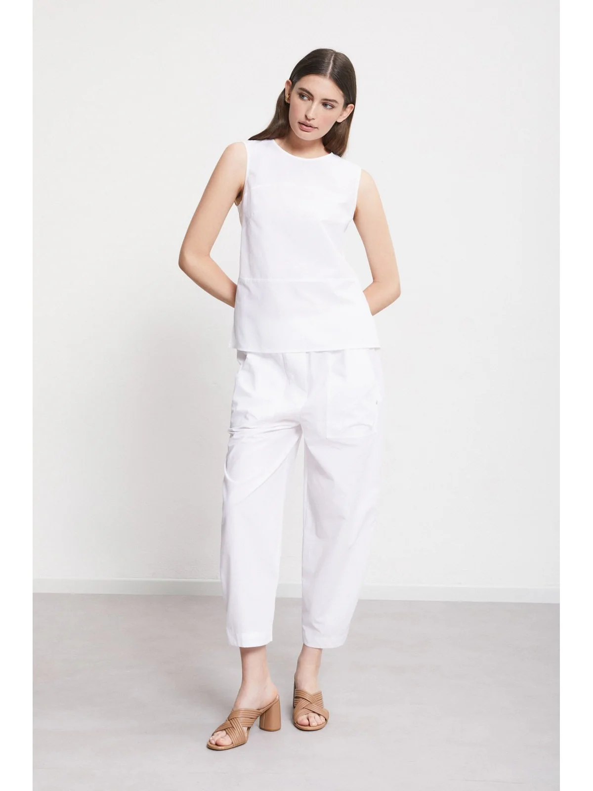 OTTOD'AME Pantalone Donna DP9807 1948 Bianco - Image 2