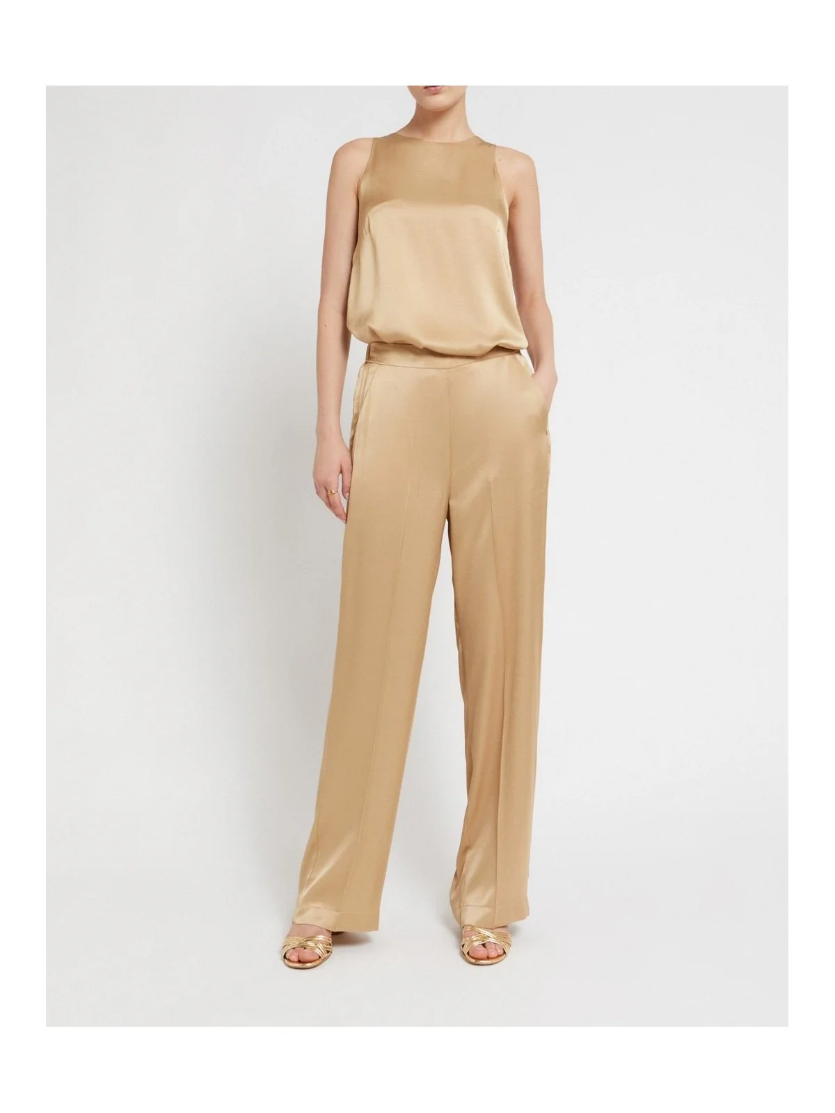 OTTOD'AME Pantalone Donna DP9840 1982 SABBIA - Image 2