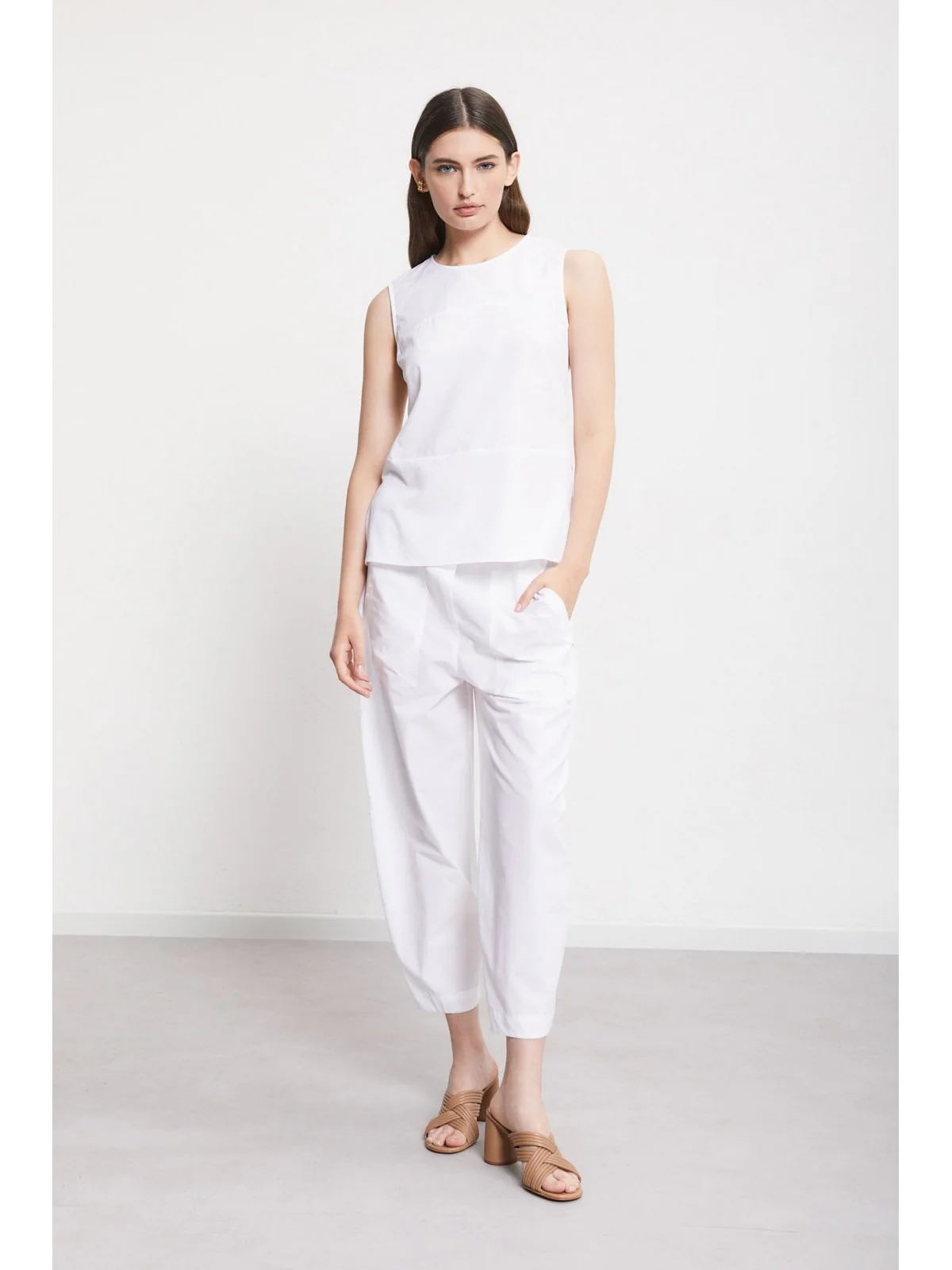 OTTOD'AME Top Donna  DT9180 1948 Bianco - Image 2