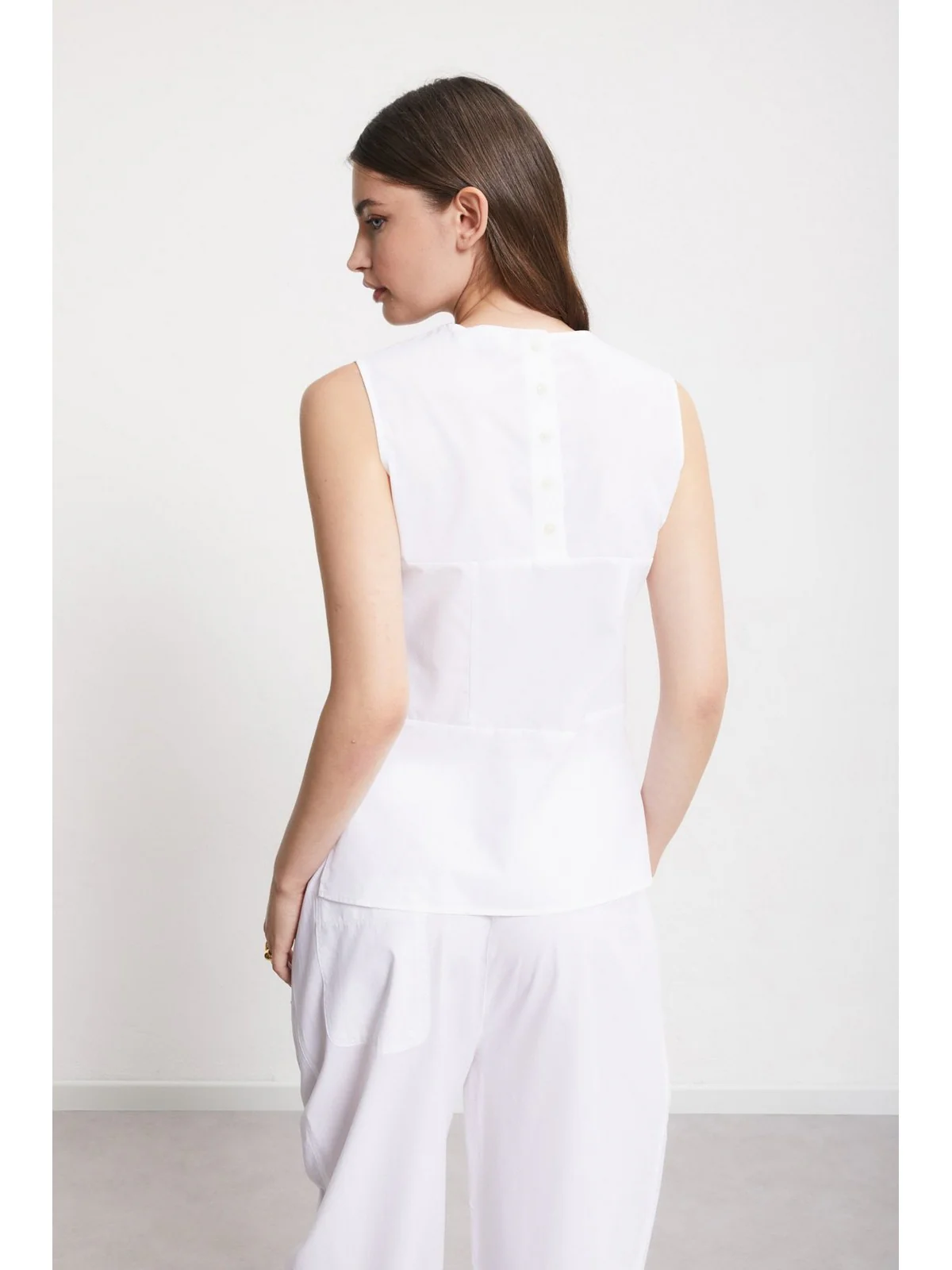 OTTOD'AME Top Donna  DT9180 1948 Bianco - Image 4